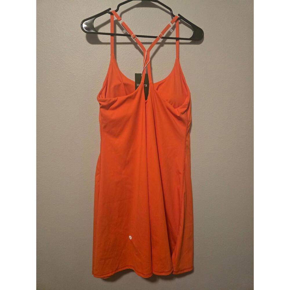 Halara NWT Women’s SoftlyZero Airy Cutout Orange Workout Dress (L) - Picture 3 of 6
